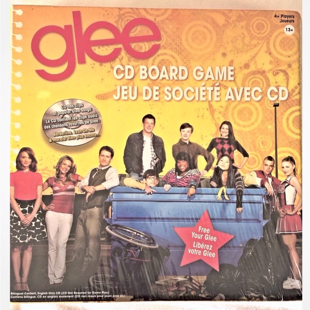 GLEE CD Board Game (2010) Factory Sealed Trivia Musical TV Show